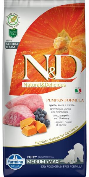Grain Free Dog Puppy Medium Maxi Lamb & Blueberries With Pumpkin 12 kg