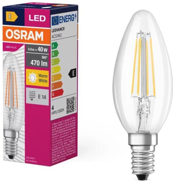 B40 Led Insert Vásárlás: OSRAM LED Izzó FILAMENT B40 E14/4W/230V 2700K - Osram ...