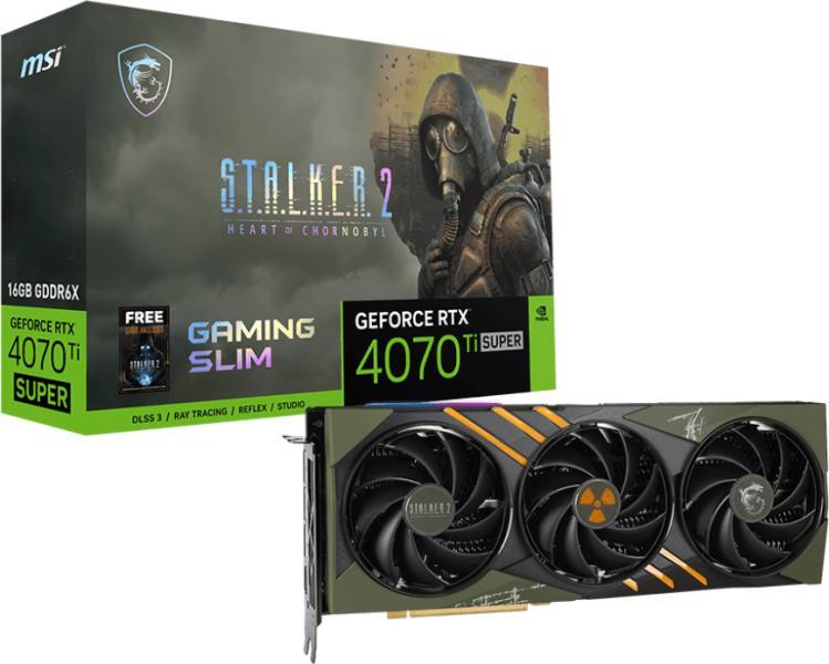 MSI GeForce RTX 4070 Ti SUPER GAMING SLIM STALKER 2 EDITION 16GB