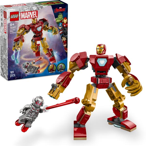 G*2様 【90s~】ANVIL TEAM CHEVY Chevrolet JE LEGO® Marvel - Iron Man Mech vs. Ultron (76307) (LEGO) - Preturi