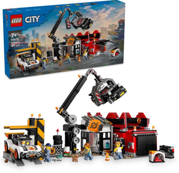 LEGO® City - Scrapyard with Cars (60472) (LEGO) - Preturi