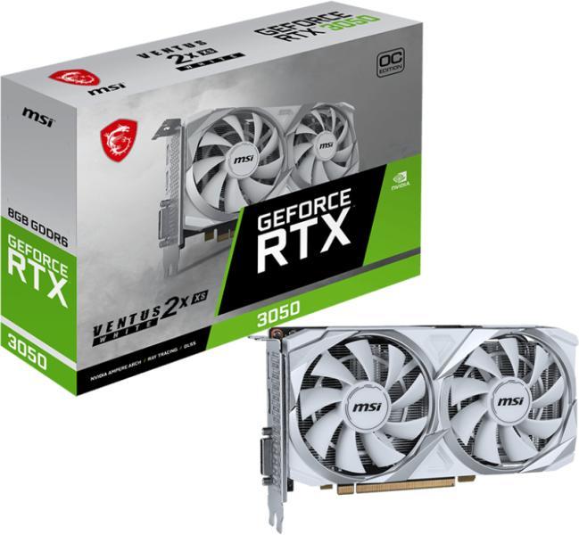 GeForce RTX 3050 VENTUS 2X XS OC WHITE 8GB GDDR6 128bit