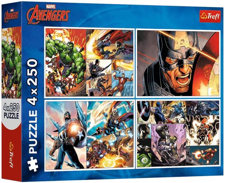 Marvel - Bosszúállók 4x250 db-os (13309)