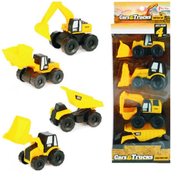 VehiCool építőipari járművek 4db-os szett (24545A)