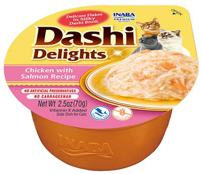 Dashi chicken & salmon in sauce 70 g