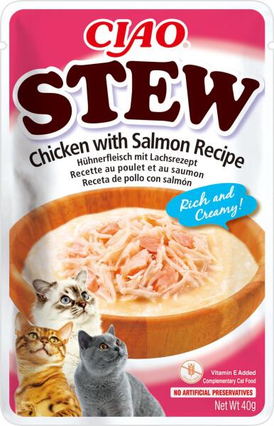 Ciao Stew chicken with salmon recipe 40 g