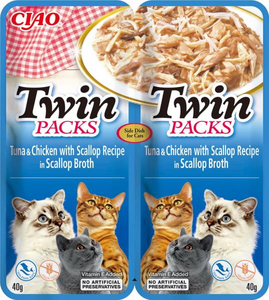Ciao Twin tuna & chicken with scallop recipe 80 g