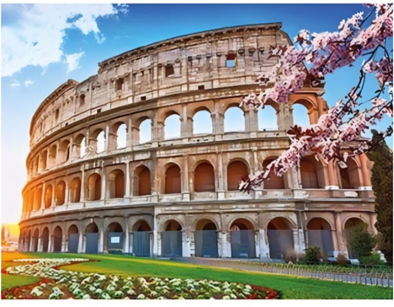 Róma Colosseum gyémántfestő szett 30x40 cm (46660Z/olasz)