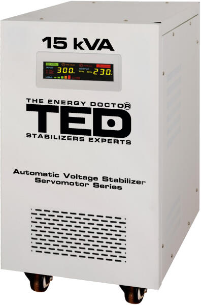 TED Electric Stabilizator tensiune monofazat cu ServoMotor 12KW si