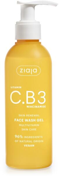 Vitamin C B3 Niacinamide tisztító gél az arcra 190 ml