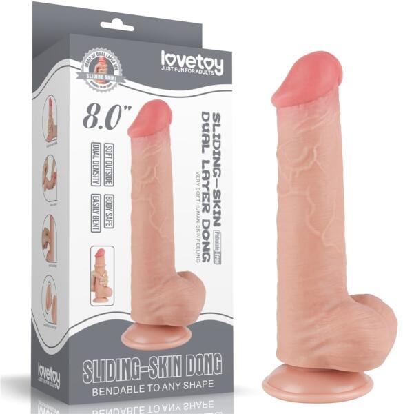 8'' Sliding Skin Dual Layer Dong Flesh III