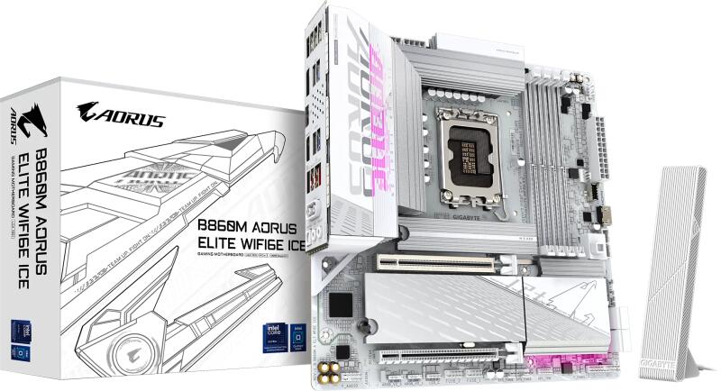 B860M AORUS ELITE WIFI6E ICE