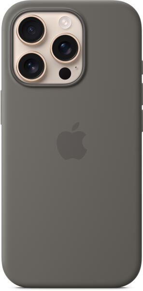STONE  PHONE 16 PRO COVER かーき Apple iPhone 16 Pro MagSafe Silicone Case stone gray (MYYL3ZM/A