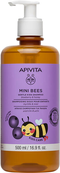 Mini Bees Gentle Kids Blueberry Honey sampon világos hajra gyermekeknek 500 ml