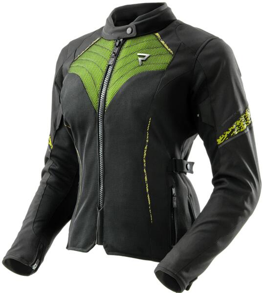 Rebelhorn Geaca moto dama Rebelhorn Jax negru-galben fluo (PBRHTJ