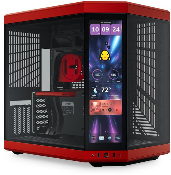 Y70 Touch Infinite Black/Cherry (CS-HYTE-Y70TTI-RB)