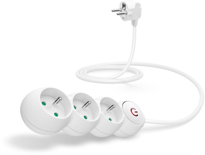 3 Plug 1,5 m Switch (CES-1014-WH)