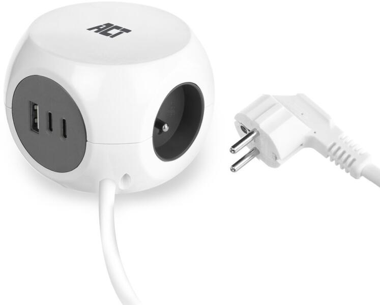 3 Plug + 3 USB 1,5 m (AC2425)