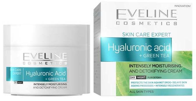 Skin Care Hylarulonsav + zöld tea intenzív hidratáló nappali/éjszakai arckrém 50 ml