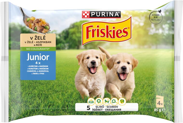 Junior chicken & peas 4x85 g