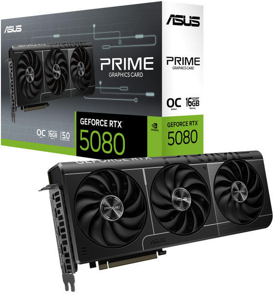 GeForce RTX 5080 PRIME OC 16GB GDDR7 256bit (PRIME-RTX5080-O16G/90YV0LX0-M0NA00)