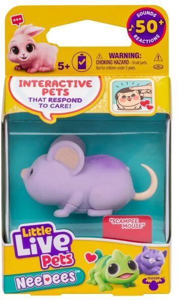 Little Live Pets - Needees interaktív kiskedvenc - Scampee egér (26655-SC)