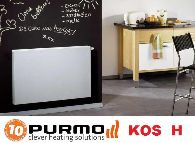 Purmo Radiator decorativ orizontal din otel, tip 20 600x900 alb, Purmo ...