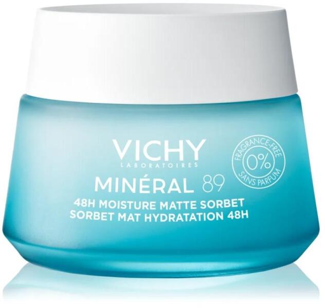 Minéral 89 akár 48 órás hidratáló mattító sorbet 50 ml