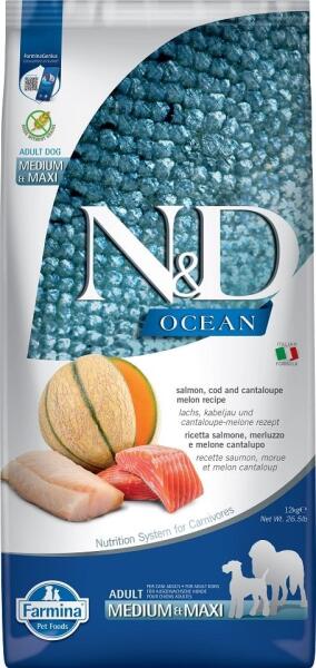 Ocean Adult Medium & Maxi salmon, cod & melon 12 kg