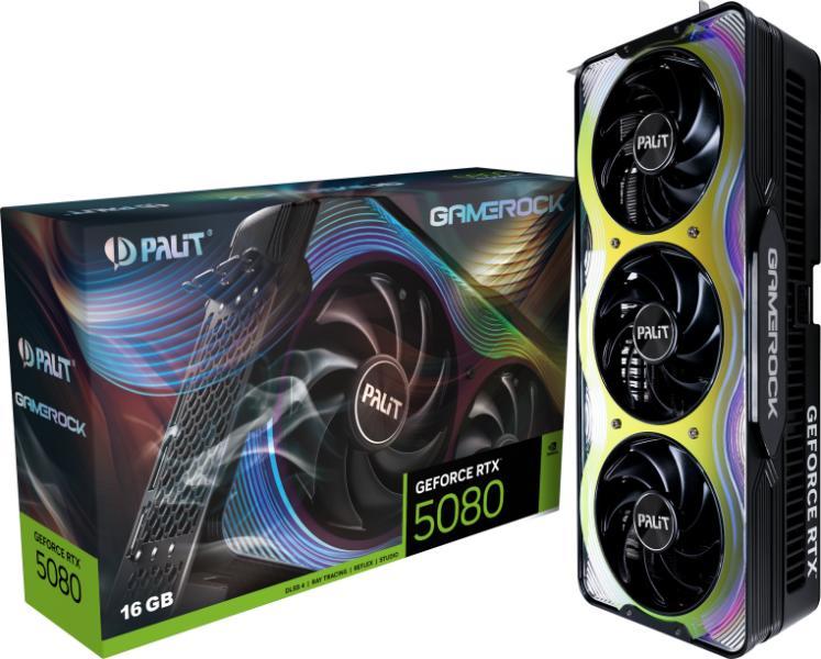 Palit GeForce RTX 5080 GameRock 16GB GDDR7 256bit (NE75080019T2