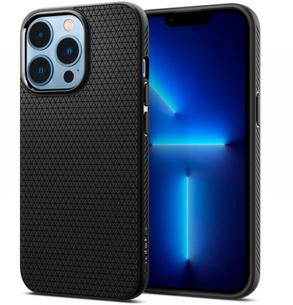 Apple iPhone 13 Pro Max Spigen Liquid Air case mat black (ACS03202)