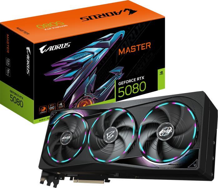 GIGABYTE GeForce RTX 5080 AORUS MASTER ICE 16GB GDDR7 256bit