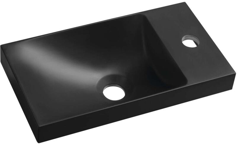 Agos 40x22 cm left/right matt black (AS400B)