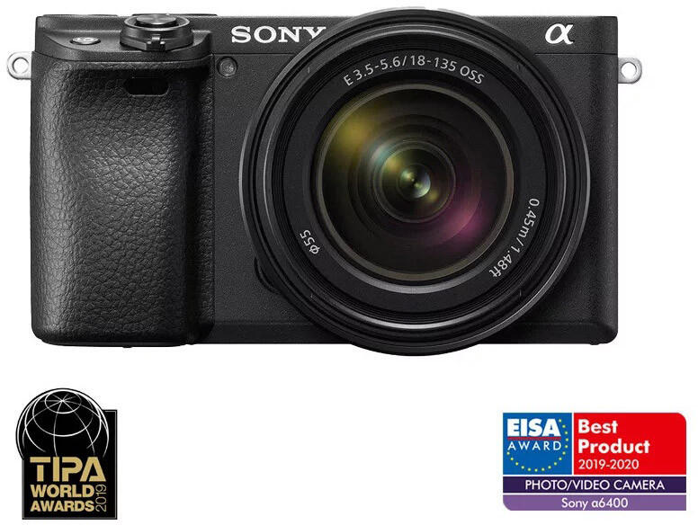 Sony Alpha 6400 + 18-135mm f/3.5-5.6 OSS (ILCE6400AMB.CEC) Aparat