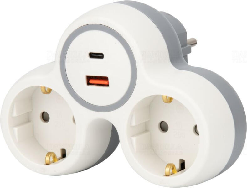 2 Plug + 2 USB (TND2-USBAC)