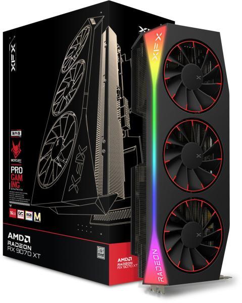 XFX Radeon RX 9070 XT Mercury OC Magnetic Air Edition RGB 16GB