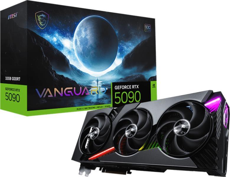 【保証有美品】MSI GeForce RTX 5090 VANGUARD SOC MSI GeForce RTX 5090 VANGUARD SOC 32GB GDDR7 512bit (RTX 5090 32G