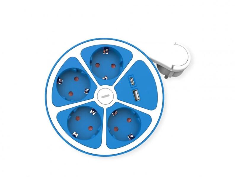 4 Plug + 2 USB 1,5 m Switch (19.07.2340-20)
