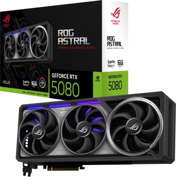 ASUS GeForce RTX 5080 ROG ASTRAL OC 16GB GDDR7 256bit (ROG-ASTRAL