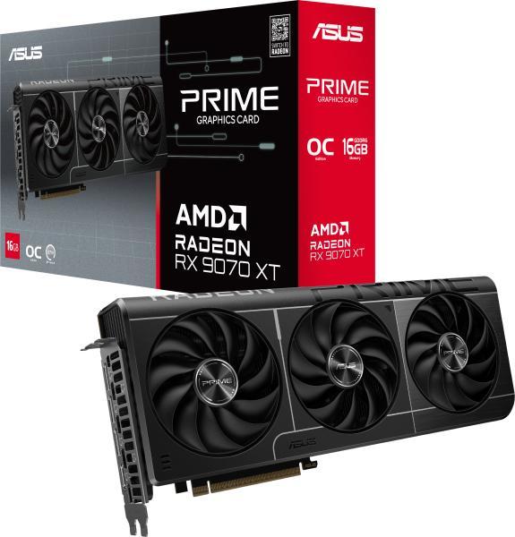 美品ASUS Radeon RX 9070 XT 16GB OC ASUS Radeon RX 9070 XT PRIME OC 16GB GDDR6 256bit (90YV0L71-M0NA00