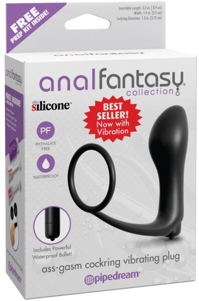 Anal Fantasy Collection - Ass-Gasm Cockring Vibrating Plug