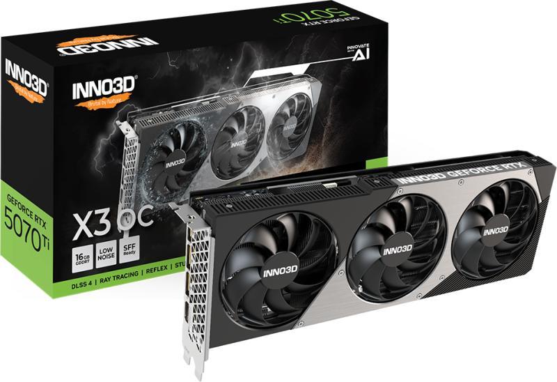 Inno3D GeForce RTX 5070 Ti X3 OC 16GB GDDR7 256bit (N507T3-16D7X
