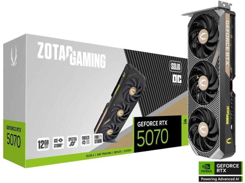 GeForce RTX 5070 Gaming Solid OC 12GB GDDR7 192bit (ZT-B50700J-10P)