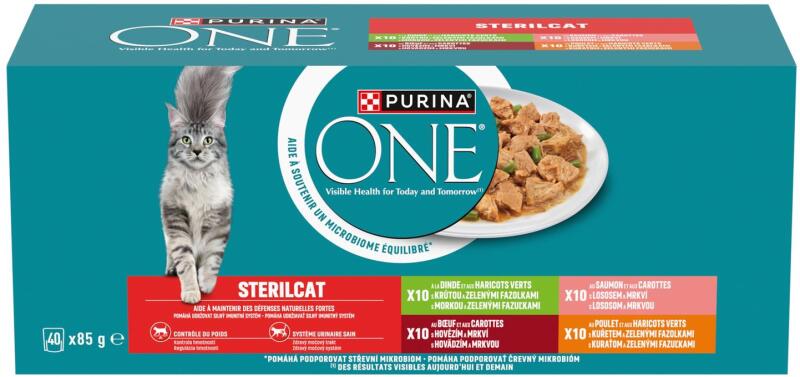 Sterilcat beef, salmon, turkey & chicken 40x85 g