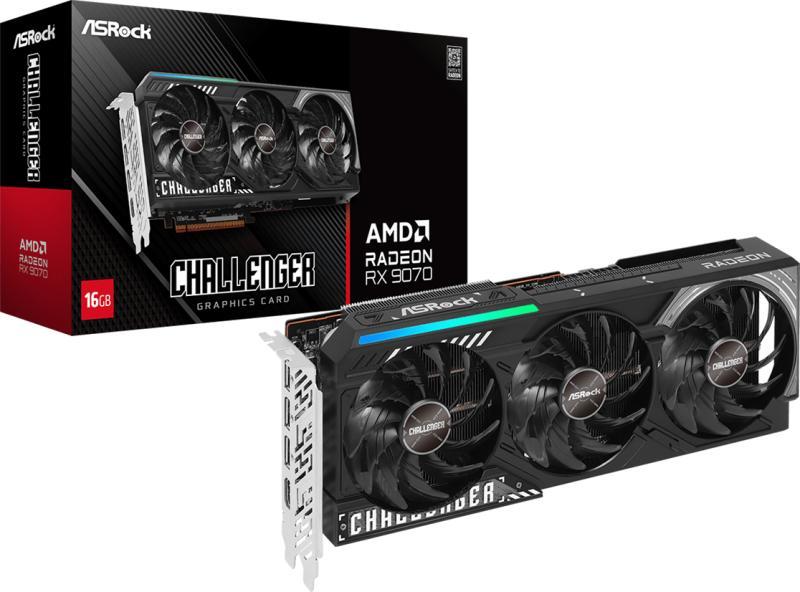 Radeon RX 9070 Challenger 16GB GDDR6 256bit (RX9070 CL 16G)