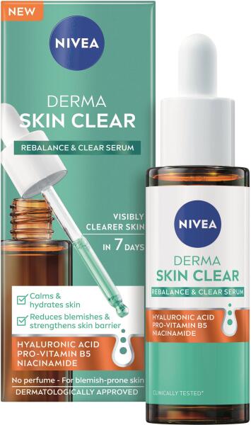 Derma Skin Clear kiegyenlítő tisztító szérum 30 ml