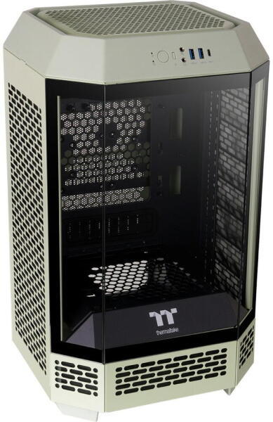 towerの
ゴミ箱 Thermaltake The Tower 250 Light Green (CA-1Z9-00SEWN-00) (Carcasa
