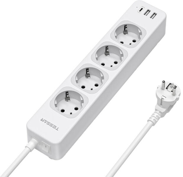 4 Plug + 3 USB 2 m (TS-307-C)