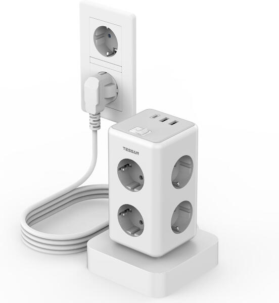 6 Plug + 3 USB 2 m Switch (TS-306TS-C)