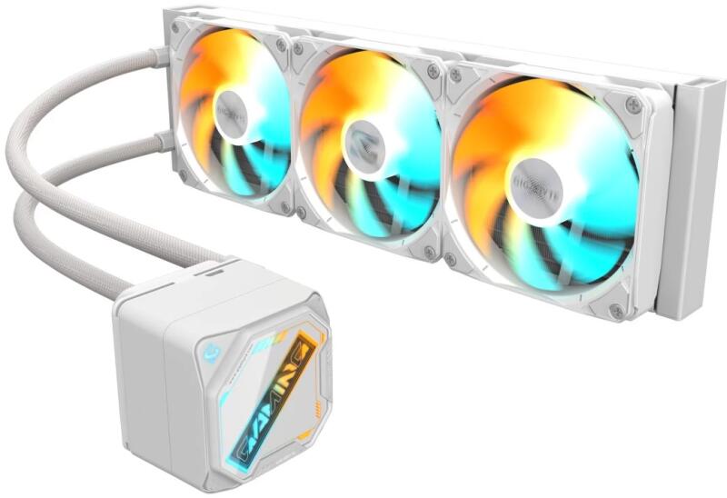 GME 360I Ice Gaming CPU Cooler GP-GIGABYTE White